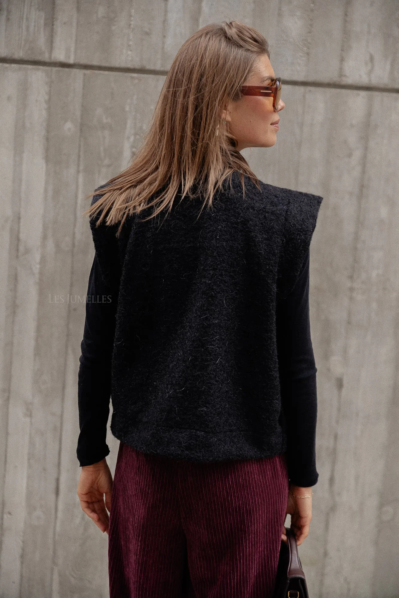 Abby waistcoat black