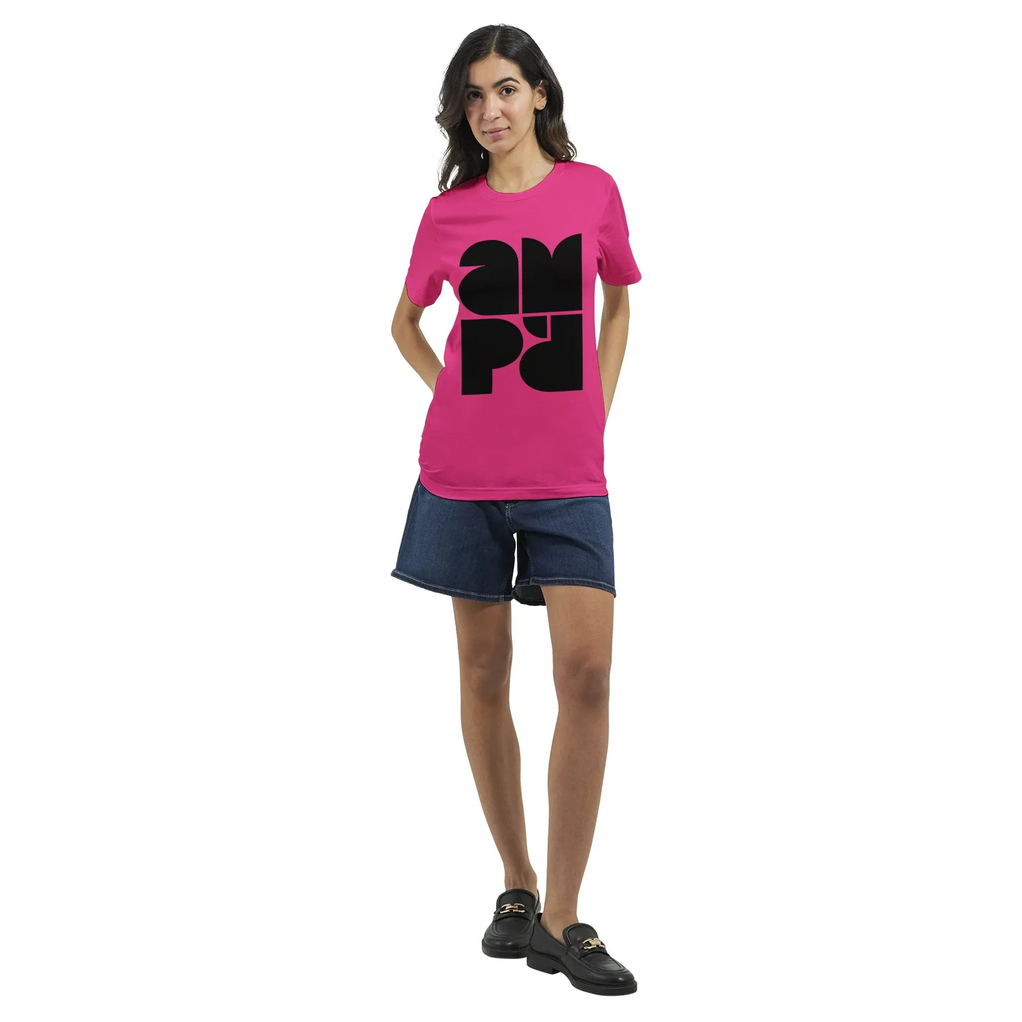 Amp'd Black Logo  -  Premium Unisex Crewneck T-shirt