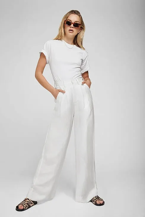 Anine Bing - Carla Pants White