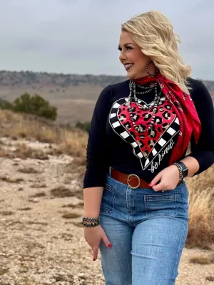 BE KIND LEOPARD HEART LONG SLEEVE