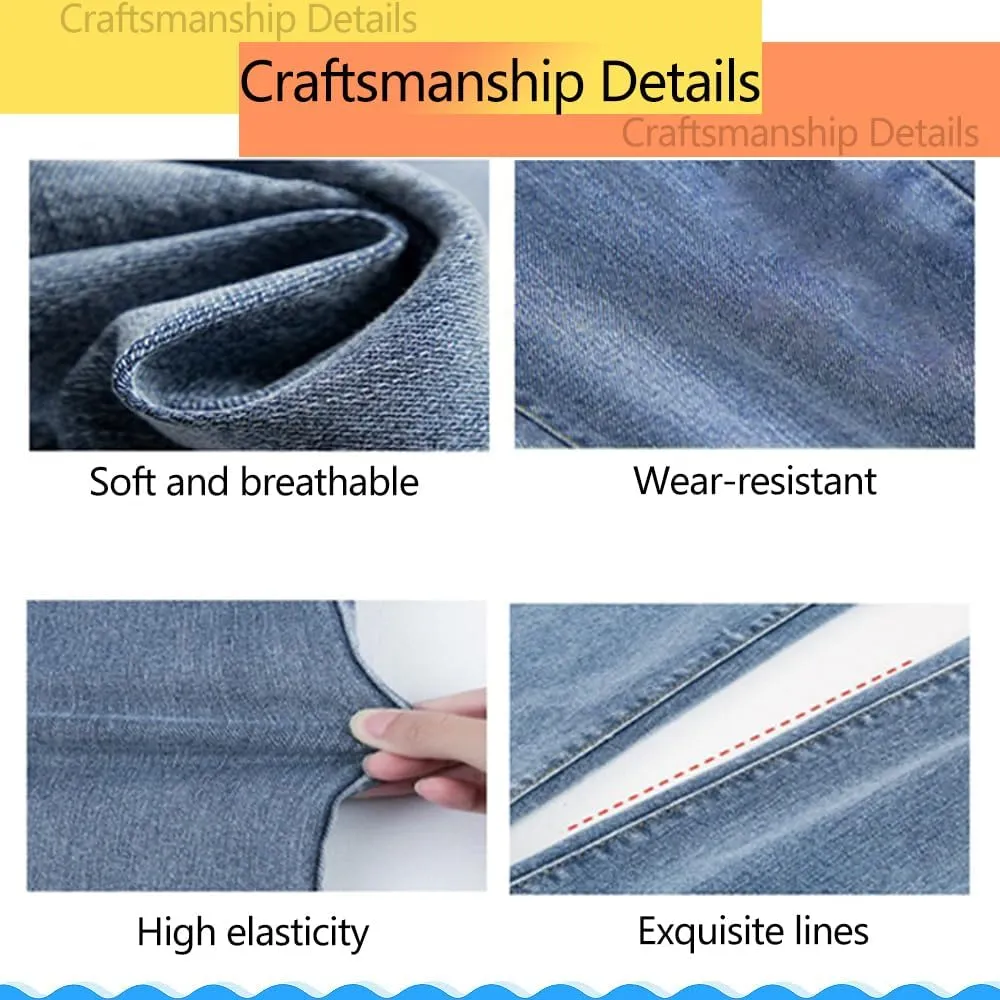 BloomySkorts Jean Skorts Woman High Waisted Casual Stretchy Denim Skirt Denim Jean Mini Shorts Slit Skirts 2025 New