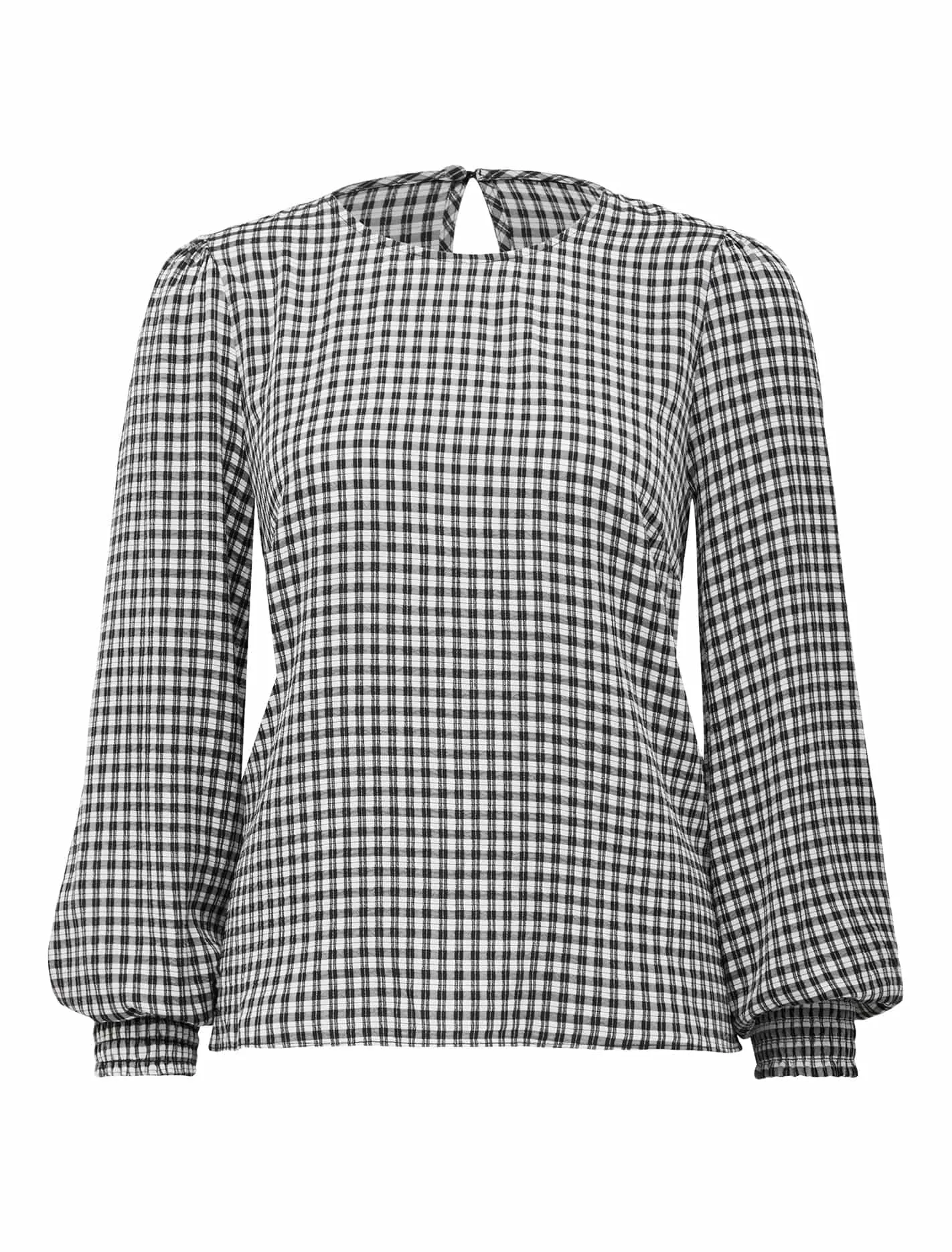 Bronte Check Long Sleeve Top