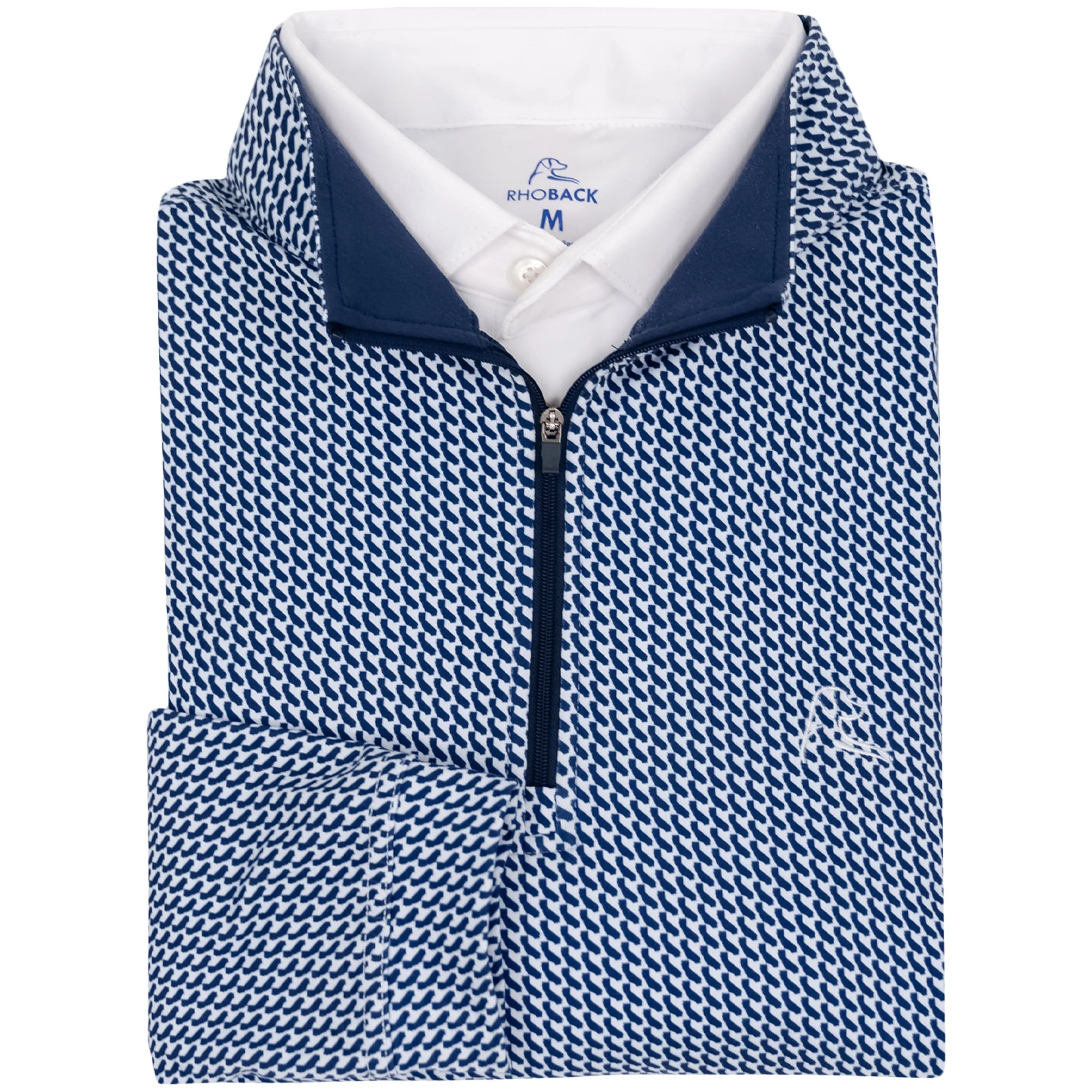 Cali Performance Q-Zip | The Cali - Admiral Navy/White