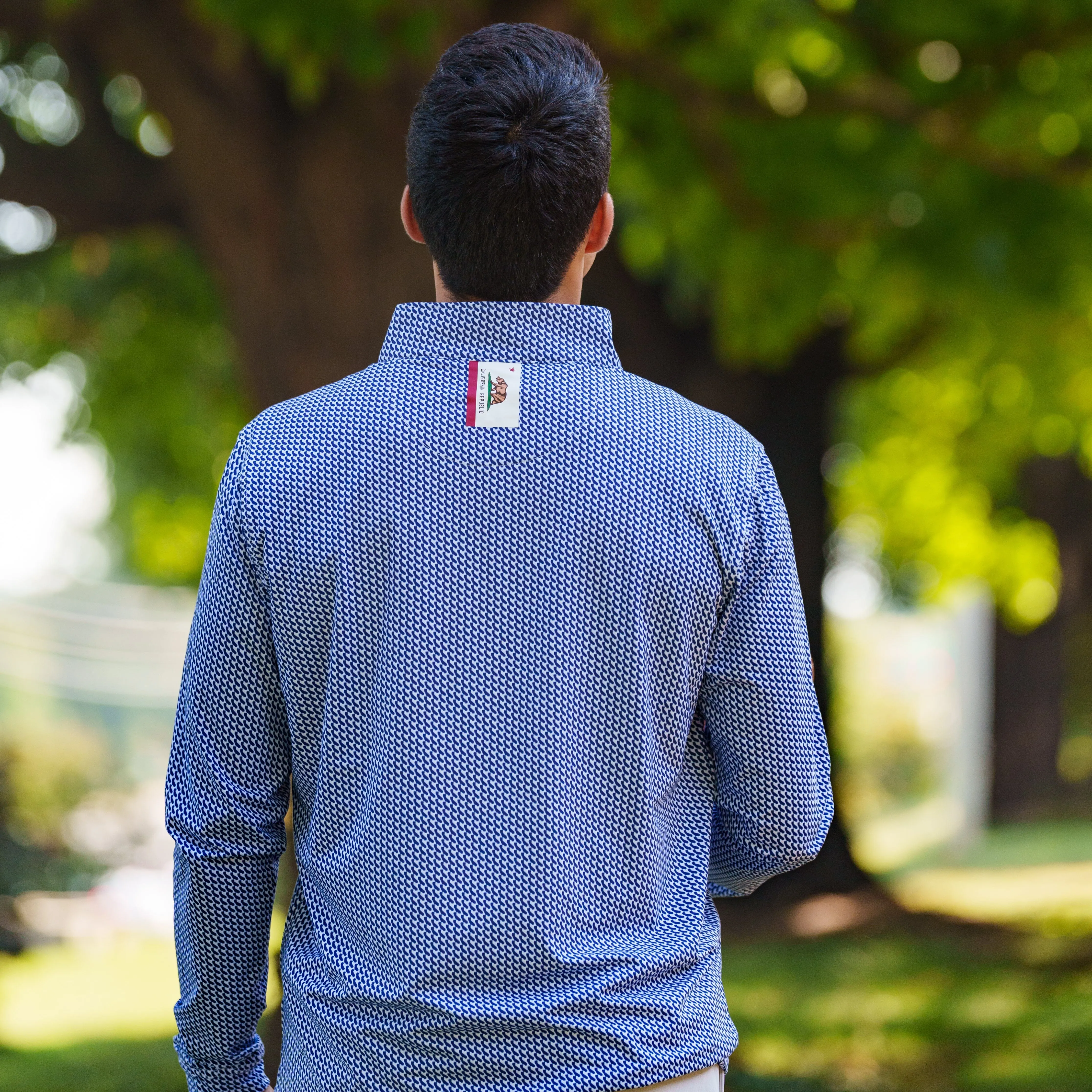 Cali Performance Q-Zip | The Cali - Admiral Navy/White