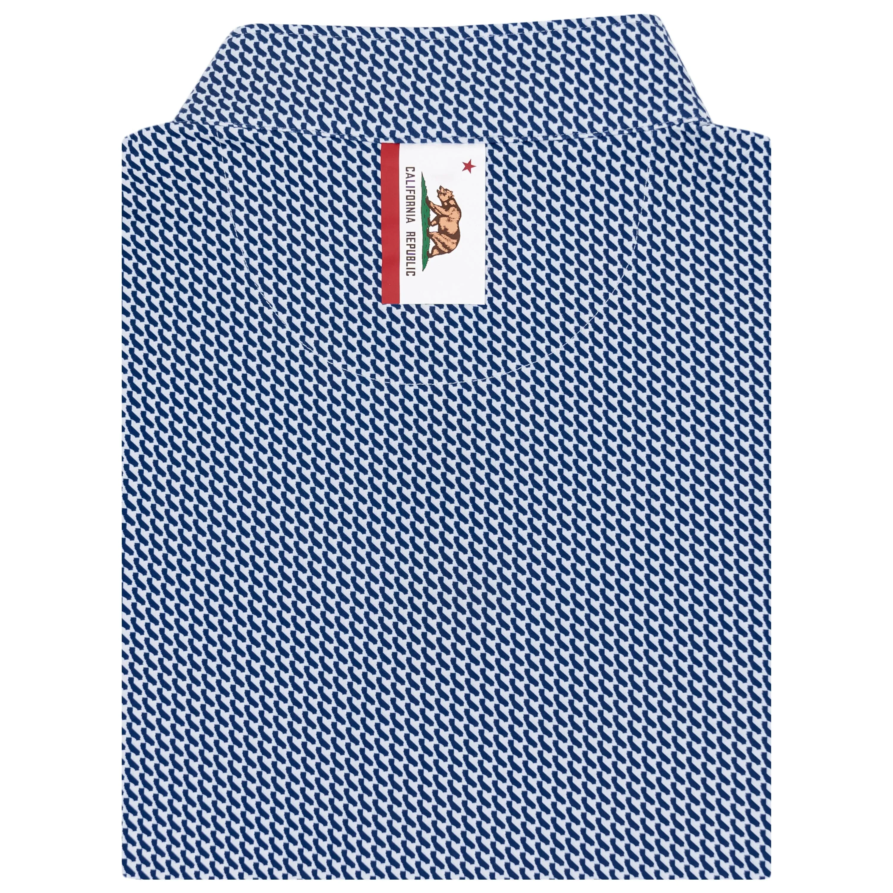 Cali Performance Q-Zip | The Cali - Admiral Navy/White