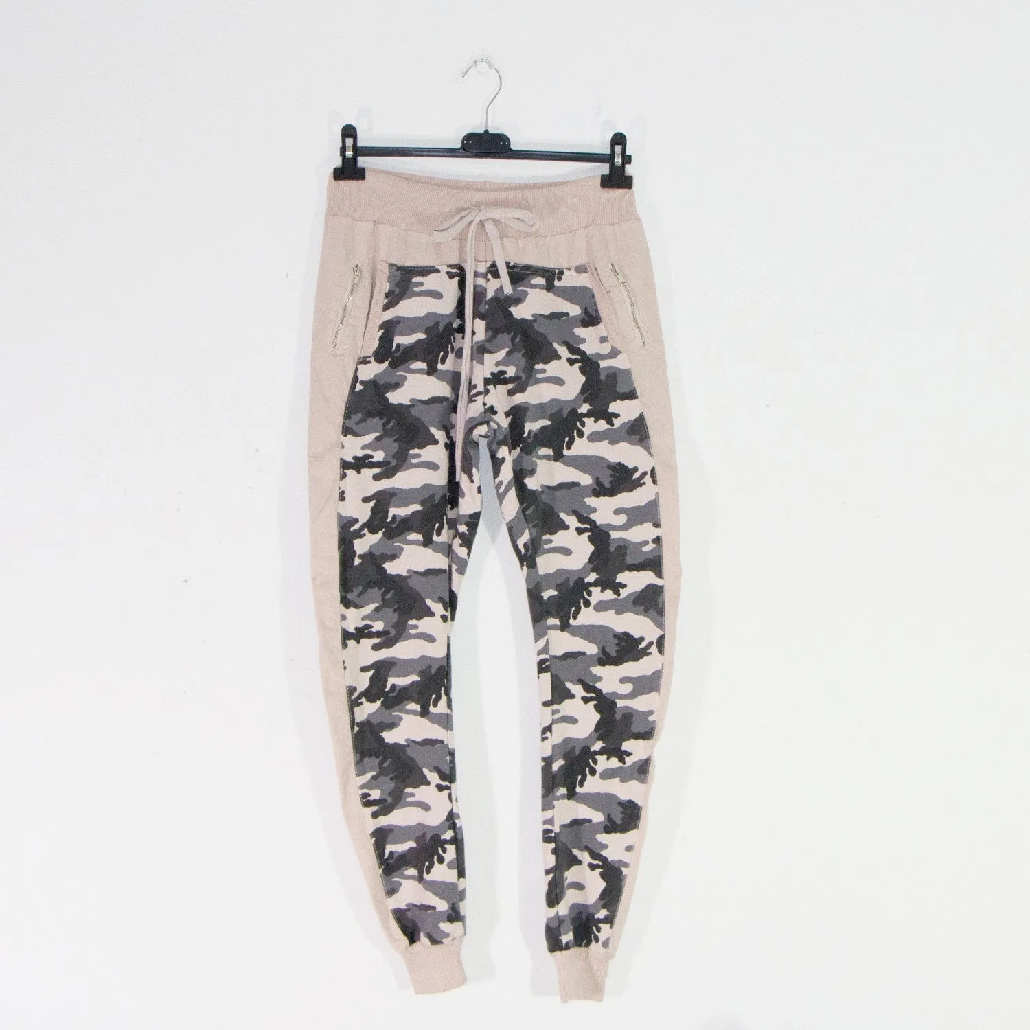Camouflage relaxed joggers with drawstring