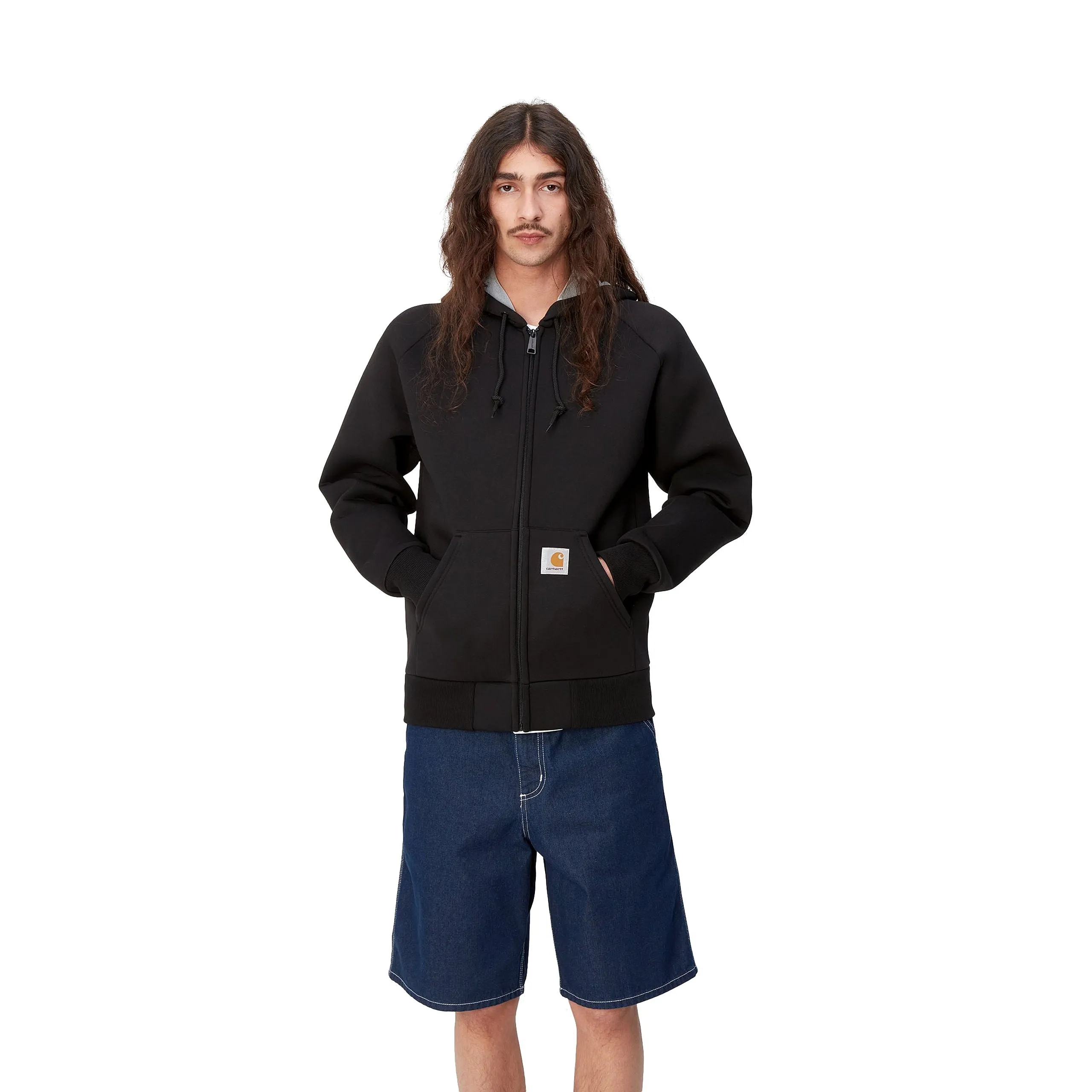 CAR-LUX HOODED JACKET BLACK / GREY