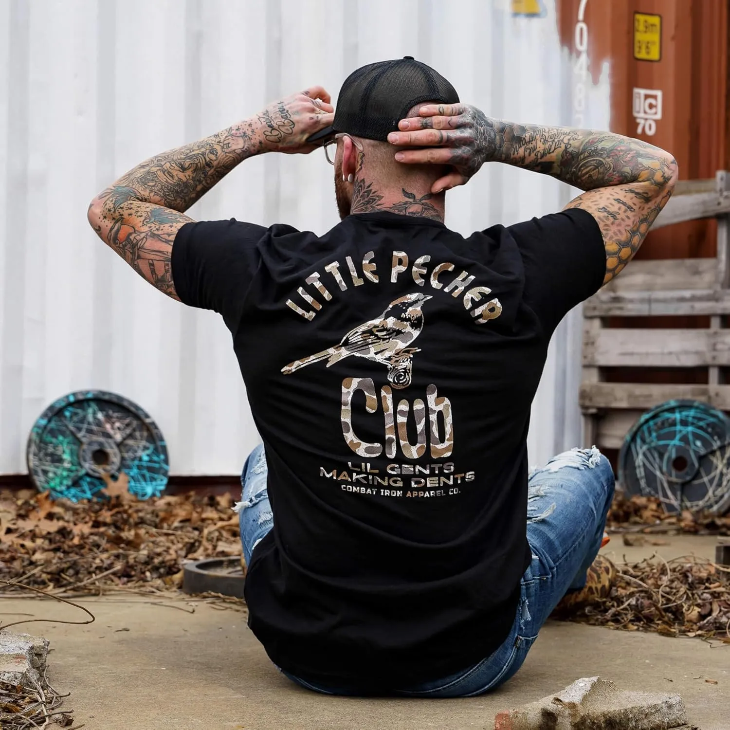 Combat Iron Men's Graphic Tees | Lil Gents Making Dents Men's Club | Mens Graphic T-Shirts