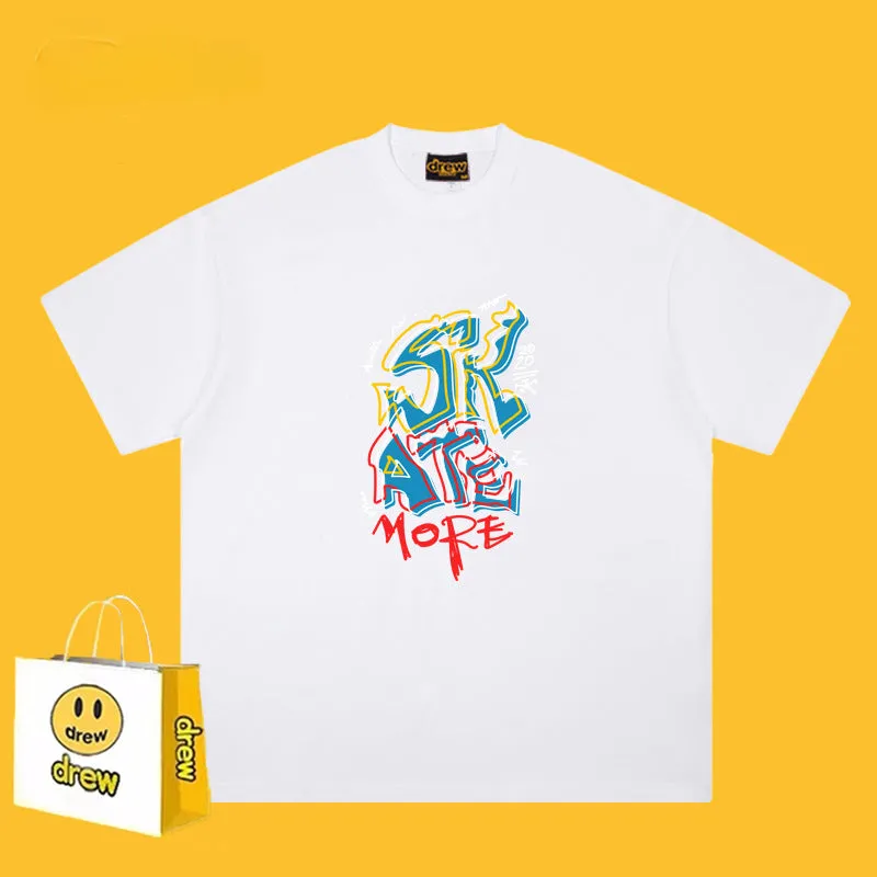 Drew T Shirts Classic Letter Short Sleeve