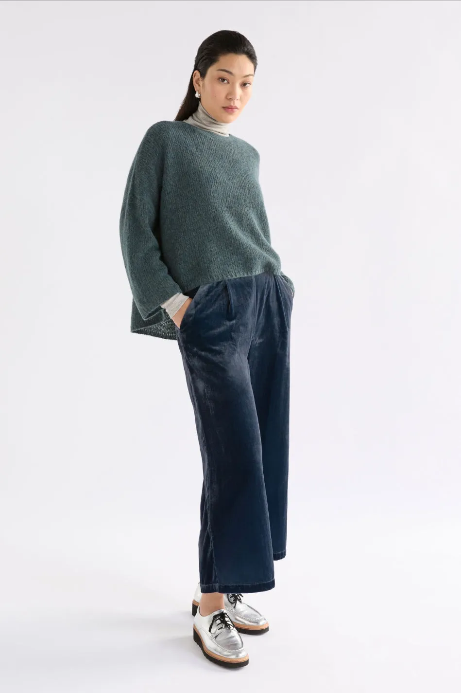 Elk Suuri Wide Leg Pant Blue Steel