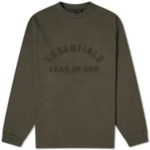 Fear Of God Essentials Spring Long Sleeve Printed T-Shirt, Ink