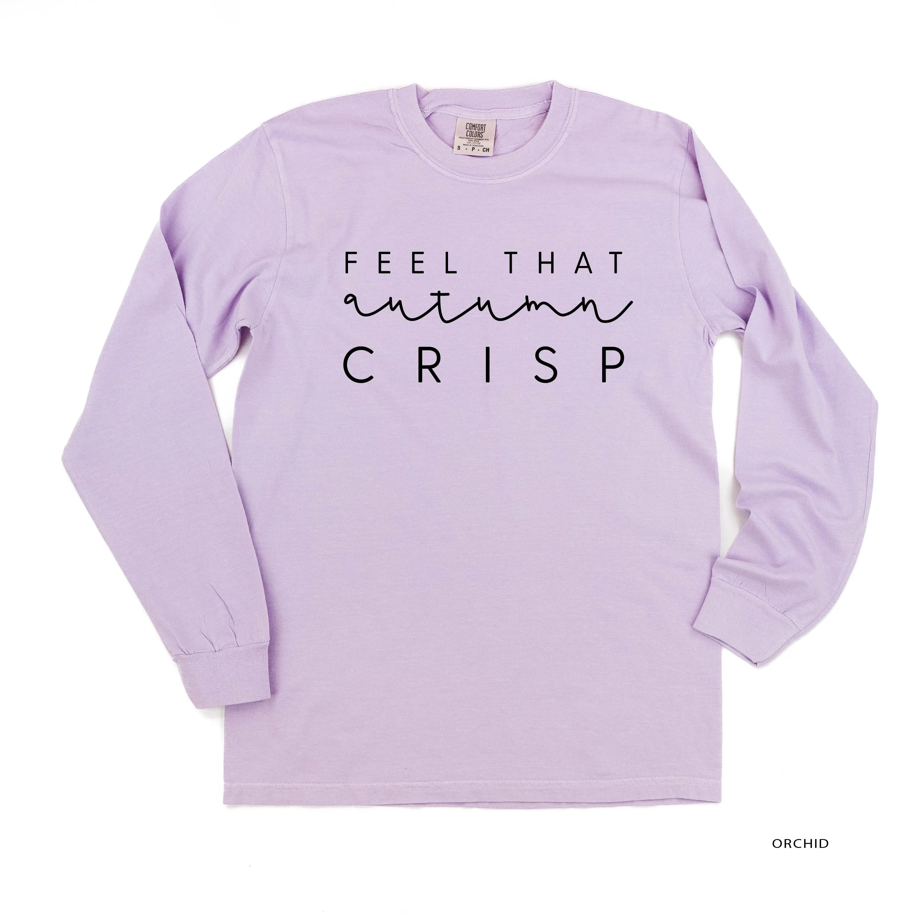 Feel That Autumn Crisp - LONG SLEEVE COMFORT COLORS TEE