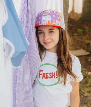 Headster Snapback - Peaches Backyard Meadow