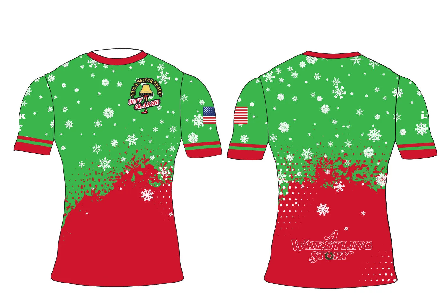 Jeff Classic Wrestling Sublimated Compression Shirt