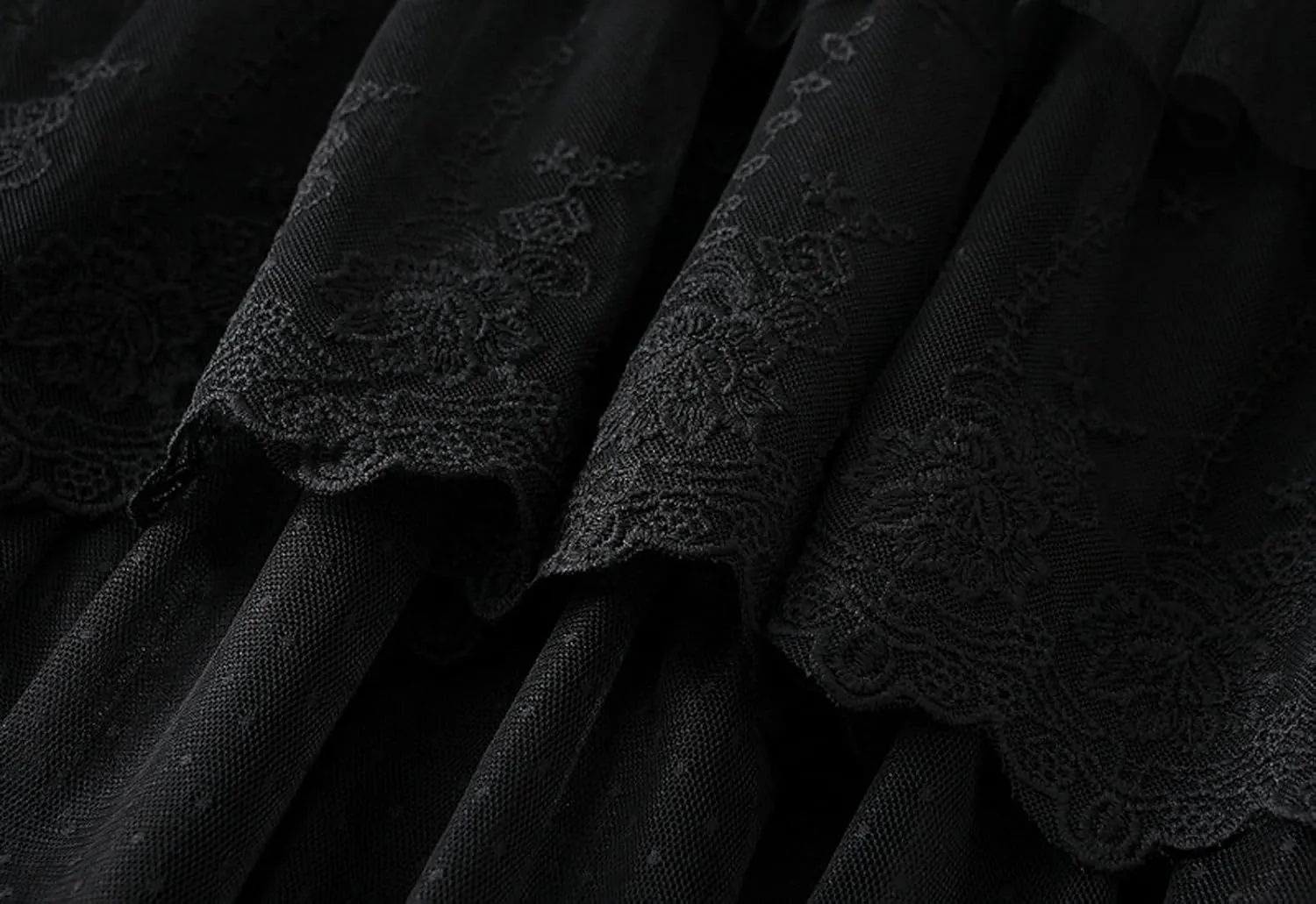 Lace Tulle Skirts Elegant Multi-Layer Midi Skirt for Women Weddings Parties A-Line Skirts 2025 Summer Clothes