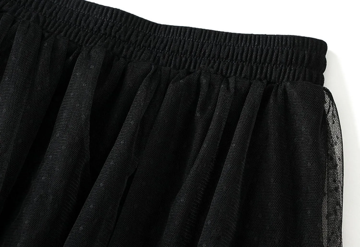 Lace Tulle Skirts Elegant Multi-Layer Midi Skirt for Women Weddings Parties A-Line Skirts 2025 Summer Clothes