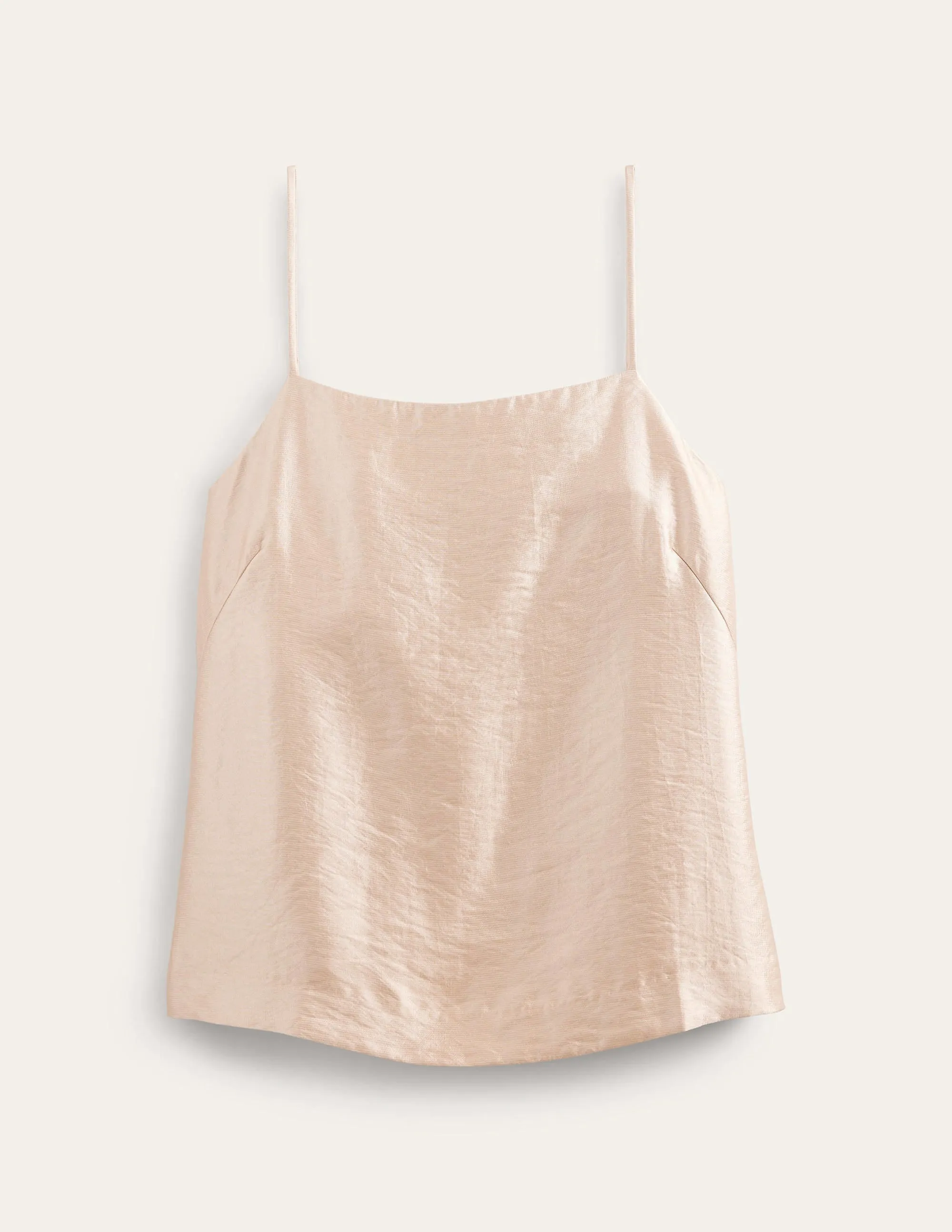 Longerline Satin Cami-Blush