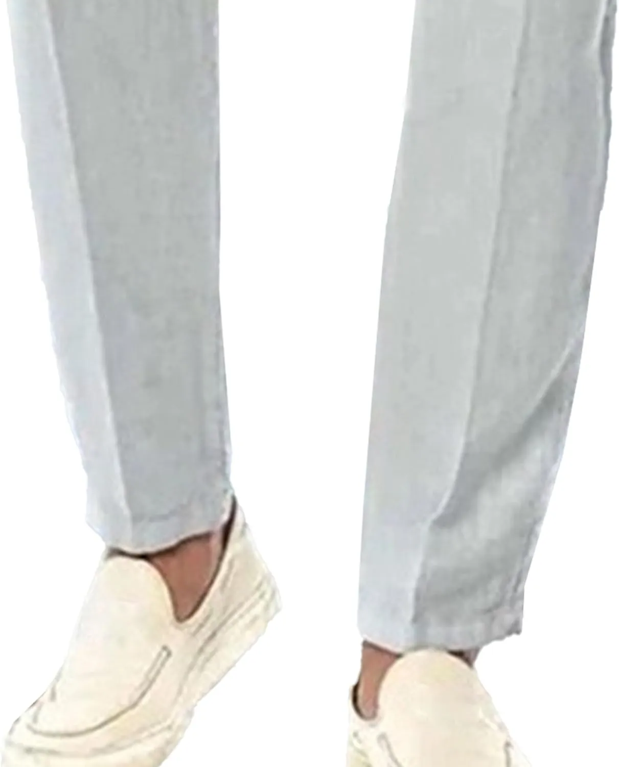 Men's Baggy Straight Leg Comfort Beach Pants Solid Lightweight Outdoor Trousers Classic Casual Summer Pants