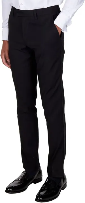 Mens Expandable Waist Classic Fit Flat Front Pant Lightweight Suit Pant