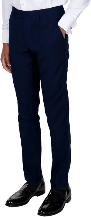 Mens Expandable Waist Classic Fit Flat Front Pant Lightweight Suit Pant