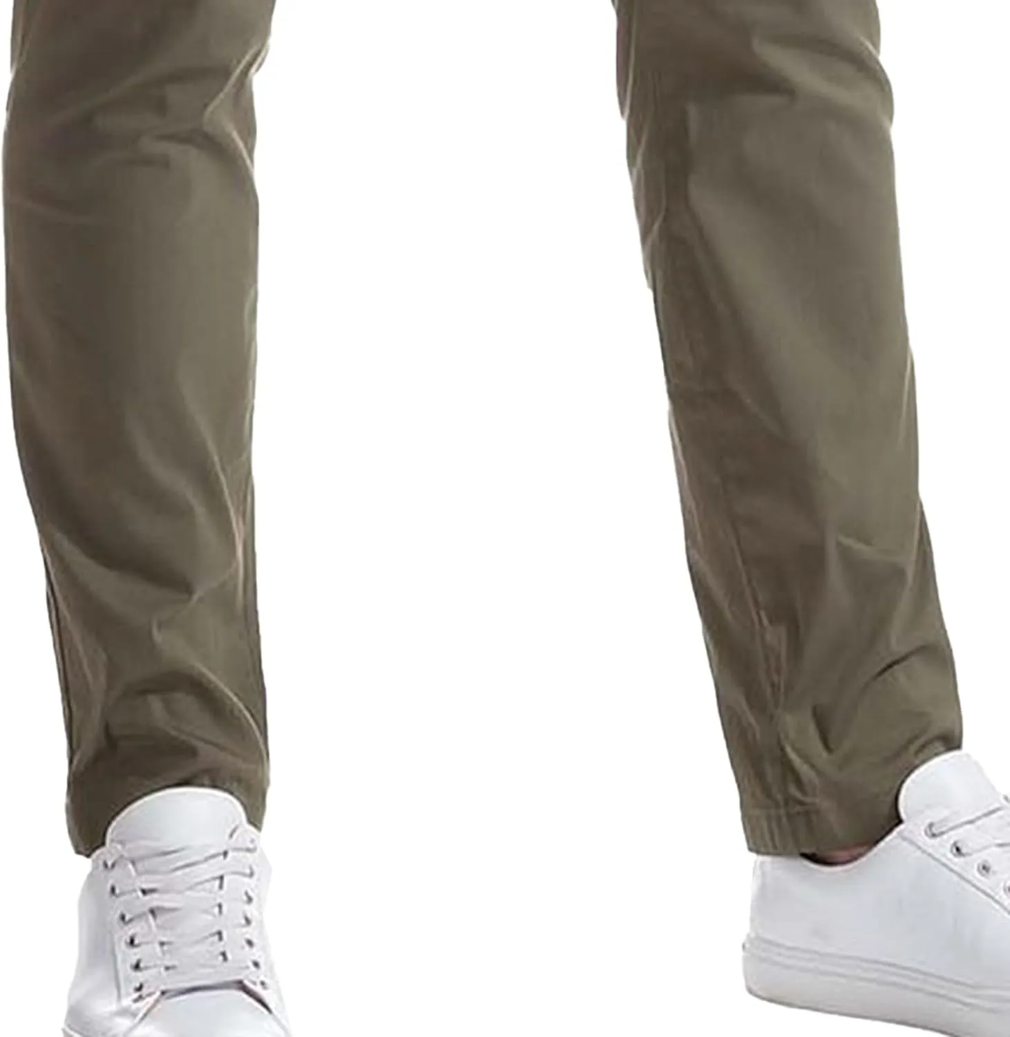 Men's Slim Fit Casual Straight Leg Pants Solid Business Quick Dry Trousers Stylish Classic Outdoor Pants
