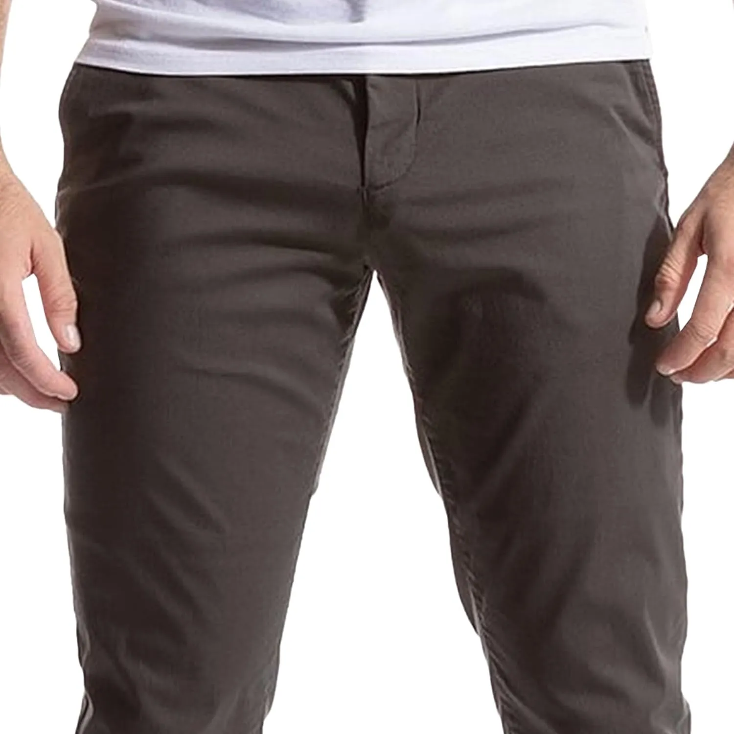 Men's Slim Fit Casual Straight Leg Pants Solid Business Quick Dry Trousers Stylish Classic Outdoor Pants