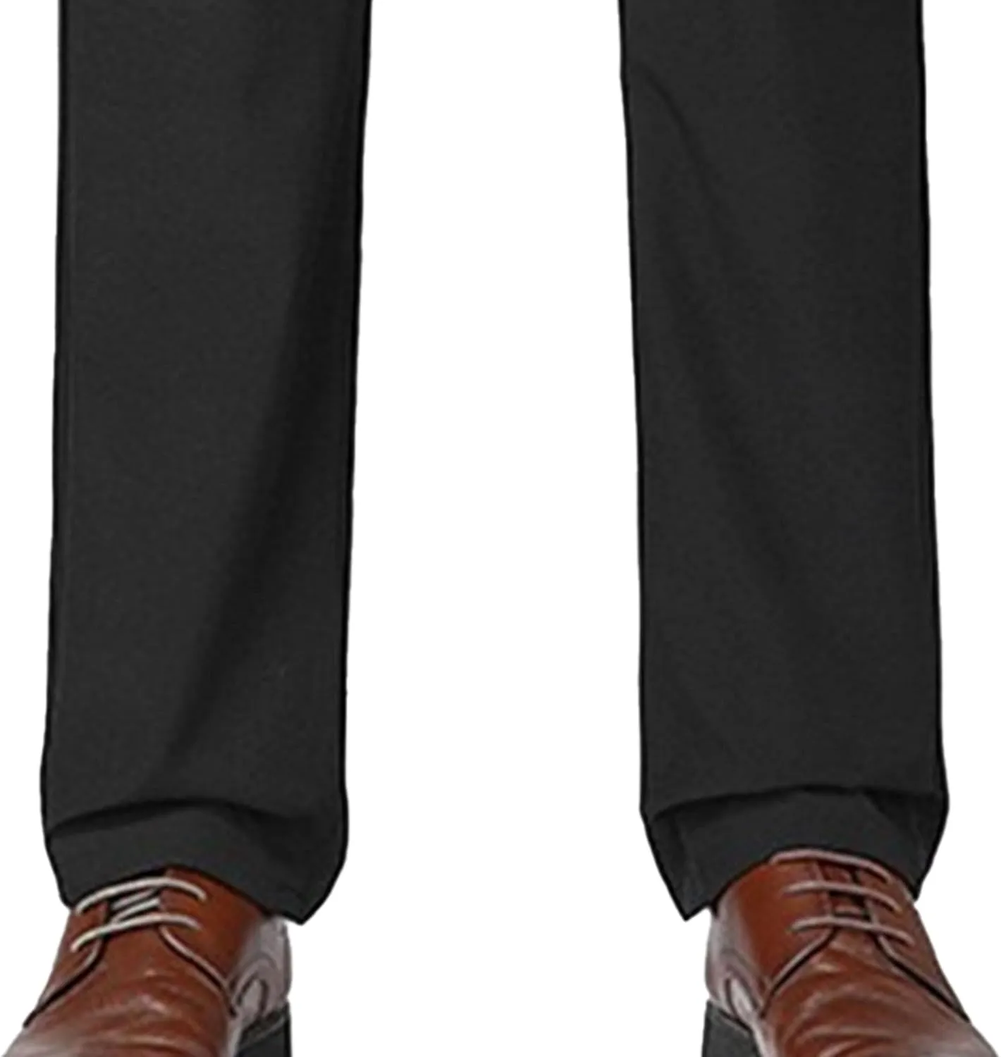 Men's Stretch Straight Leg Classic Pants Quick Dry Drawstring Summer Trousers Casual Solid Regular Fit Pants