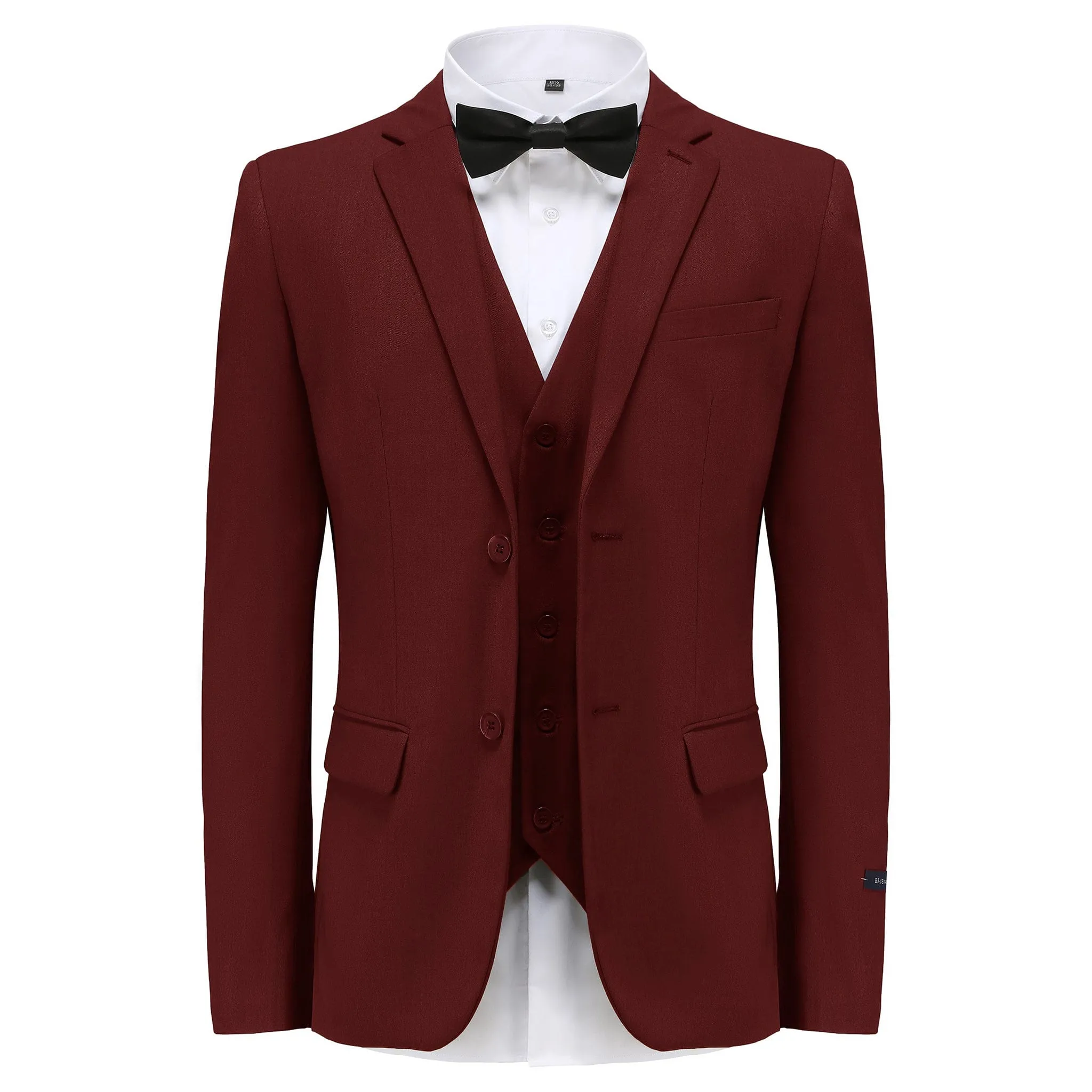 MILANO LABEL SLIM FIT SUIT/M3OO/BURG