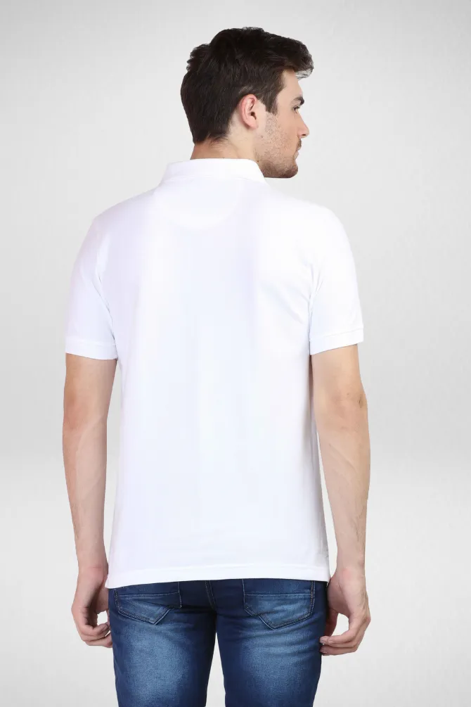 Pack Of 3 Polo T-Shirts White Black and Navy Blue for Men