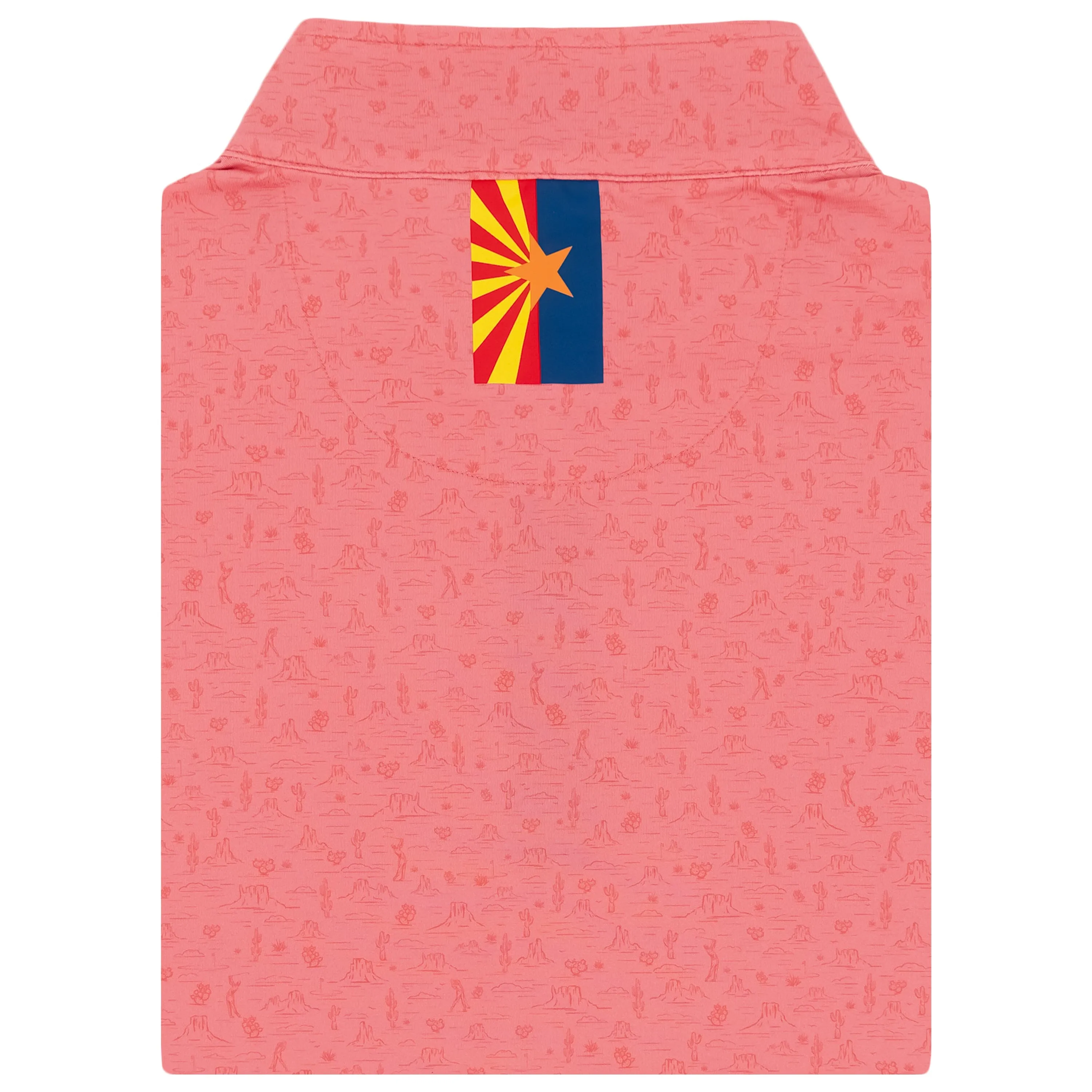 Prickly Putt Performance Q-Zip | The Prickly Putt - Washed Red - AZ