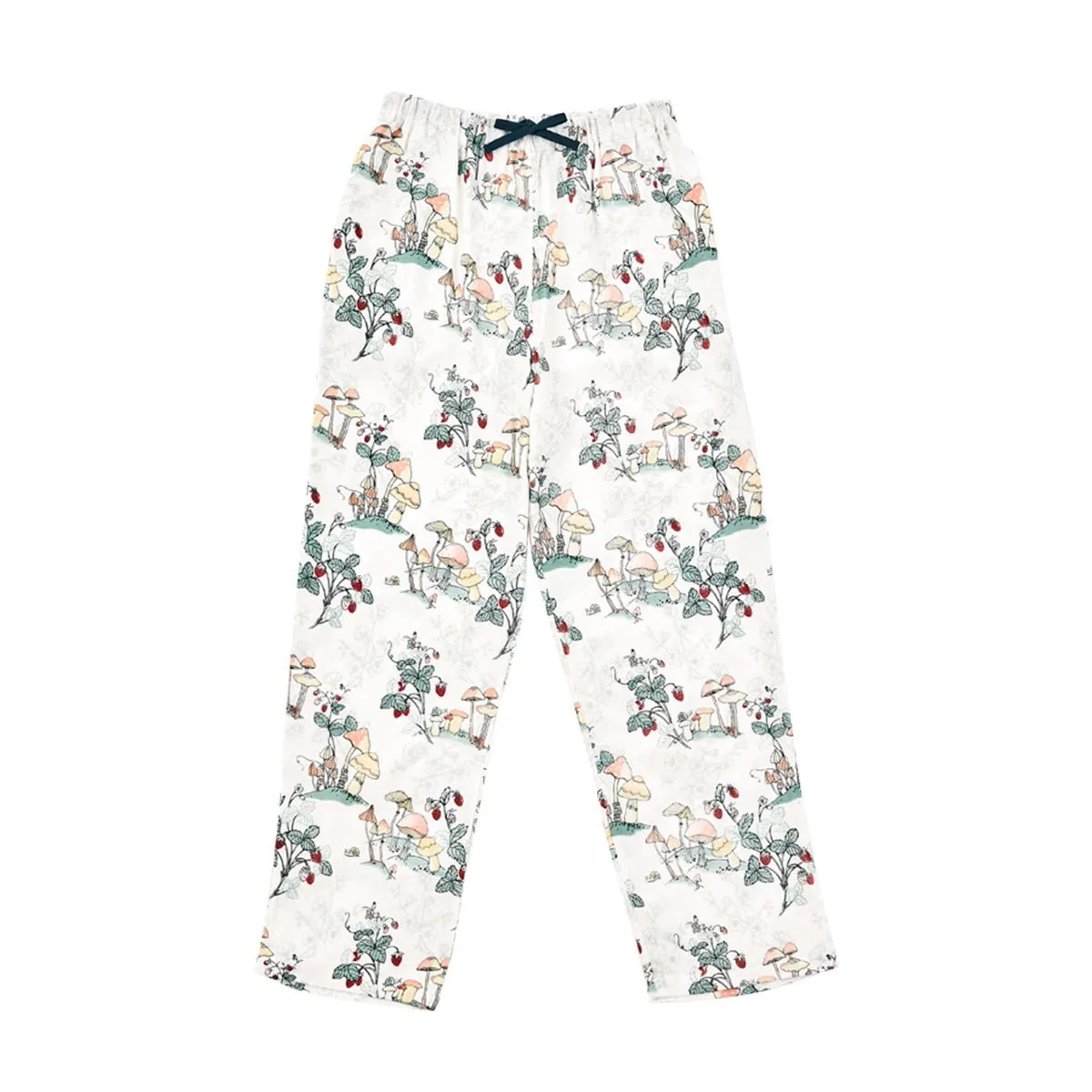 Spring Season Double-layer Long Sleeve Women Green Pyjama Set