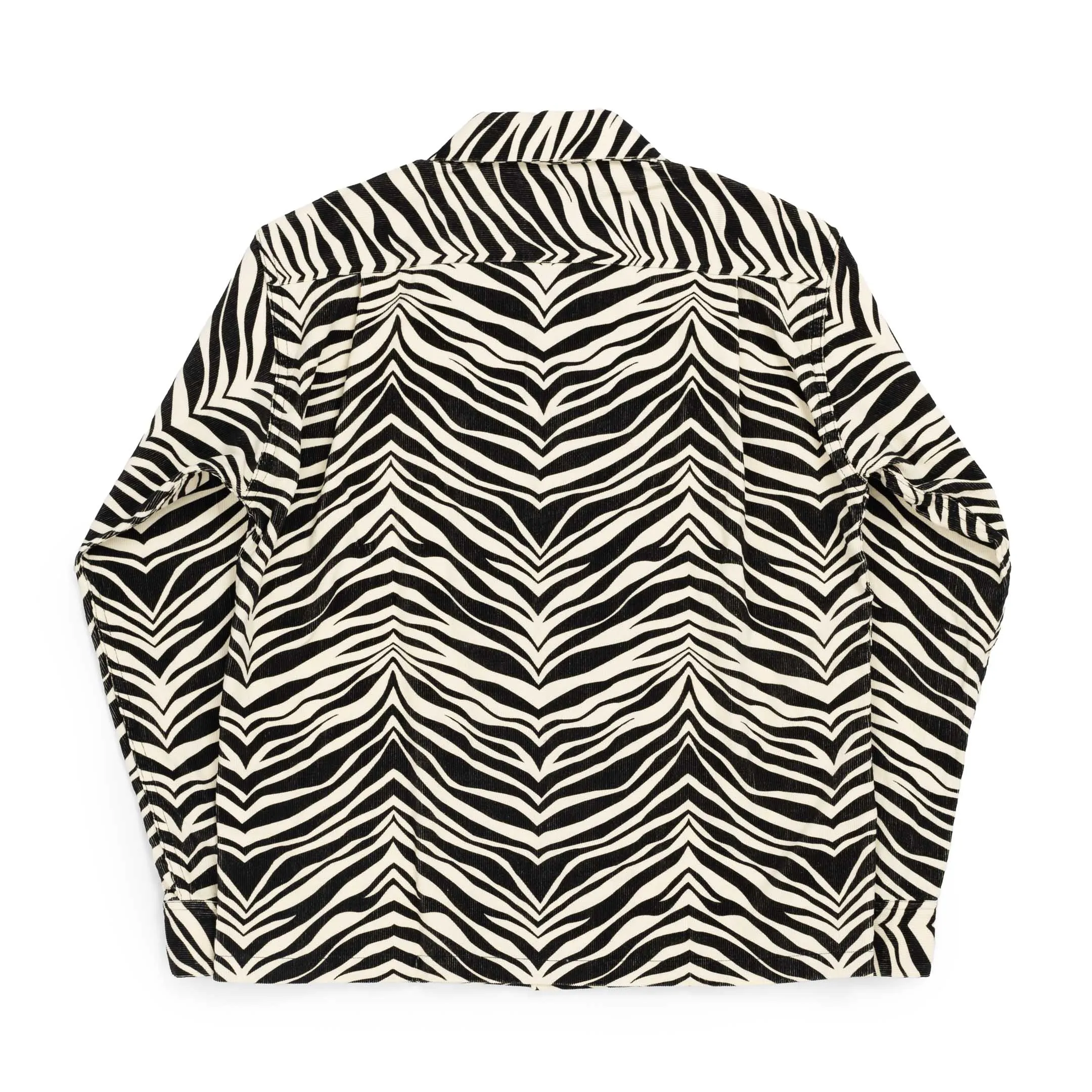 Style Eyes Zebra Corduroy Shirt Off White