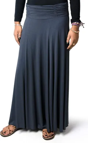 TCG Women's Solid Maxi Skirt - Grey